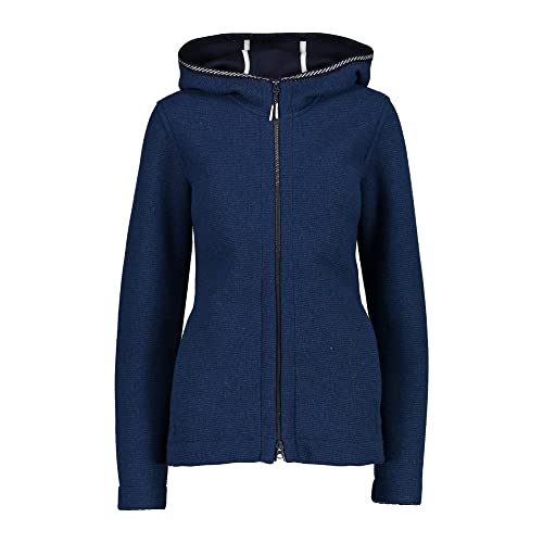 CMP Damen Bonded wooltech Jacket Full Zipped Jacke, Blue Ink-b.Blue, 48 von CMP