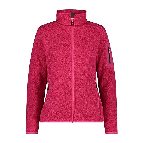 CMP Damen Damenjacke aus Knit-Tech-3h14746 Fleecejacke, Fuchsia-Anthrazit, D36 von CMP