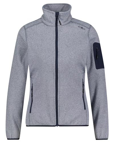 CMP Damen Damenjacke Fleecejacke, B. Blau-Weiß, XXL von CMP