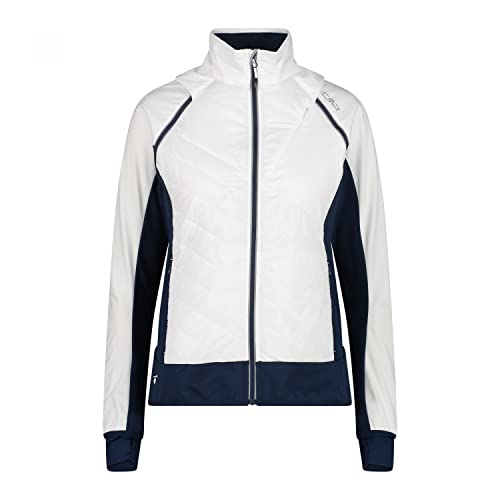 CMP Hybride Damenjacke mit abnehmbaren Ärmeln, bianco,48 von CMP