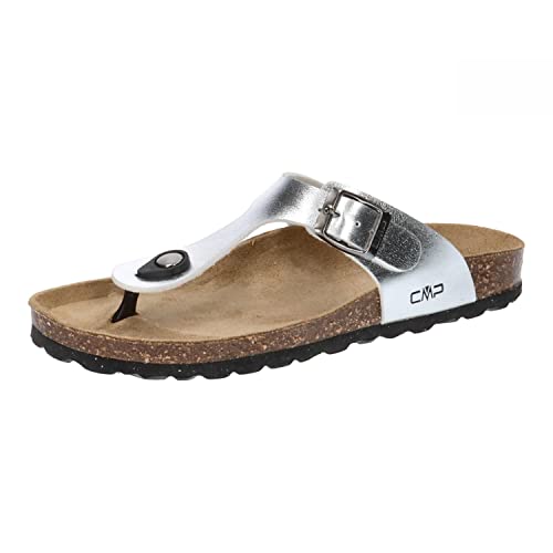 CMP Damen Eco Mymosa Wmn Flip Flop Slipper, Silver, 36 EU von CMP