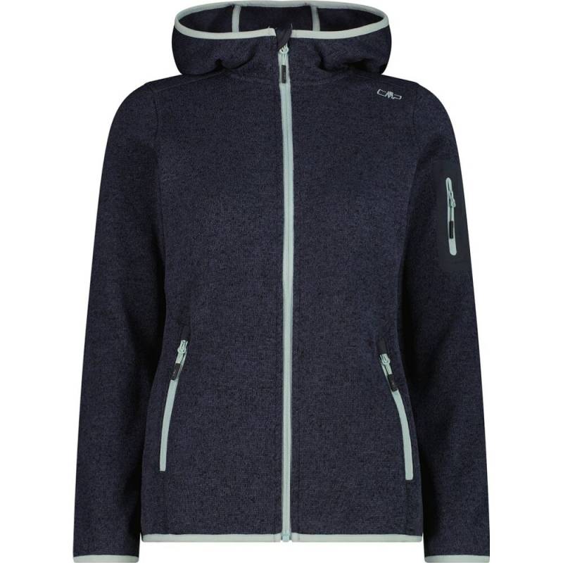 CMP Damen Fix Hood Fleecejacke titanio darker 40 von CMP