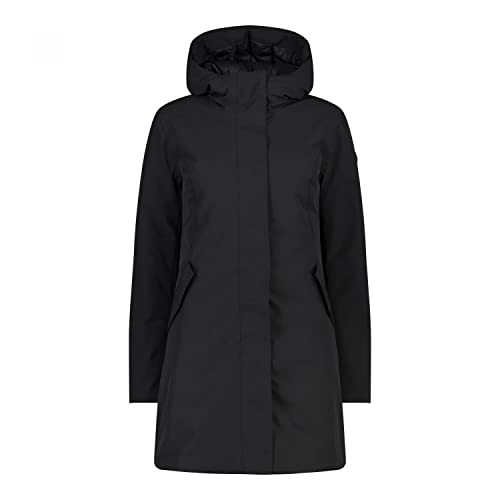 CMP Damen Parka Fix Hood 32K3296 Nero 36 von CMP