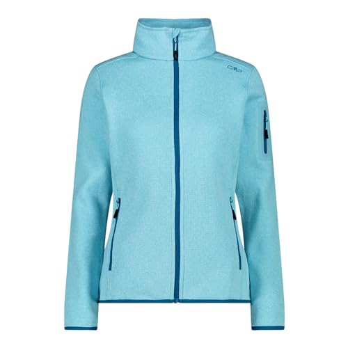 CMP Damen Fleecejacke Midlayer Outdoor Sweatjacke Woman Jacket, Farbe:Hellblau, Größe:38, Artikel:3H14746-10LP anice/giada von CMP