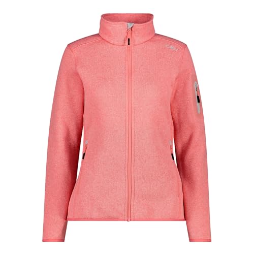 CMP Damen Fleecejacke Midlayer Outdoor Sweatjacke Woman Jacket, Farbe:Rosa, Größe:44, Artikel:3H14746-19CP pesca/gesso von CMP