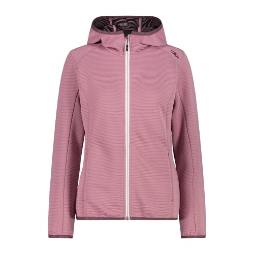 CMP Damen Fleecejacke mit Kapuze Fard rosa - 44 von CMP