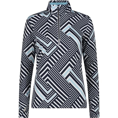 CMP Damen Fleeceshirt Black Blue-Anice 38 von CMP