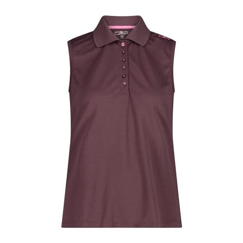 CMP Damen Funktions Polo T-Shirt, Plum, 40 von CMP