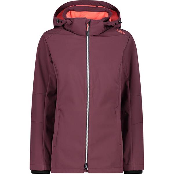 CMP Damen Funktionsjacke WOMAN ZIP HOOD SOFTSHELL LONG JACKET von CMP