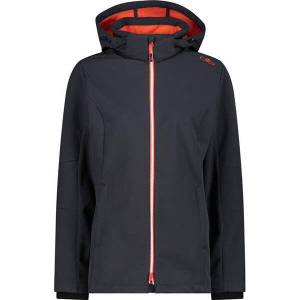 CMP Damen Funktionsjacke WOMAN ZIP HOOD SOFTSHELL LONG JACKET von CMP