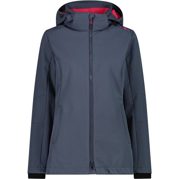 CMP Damen Funktionsjacke WOMAN ZIP HOOD SOFTSHELL LONG JACKET von CMP