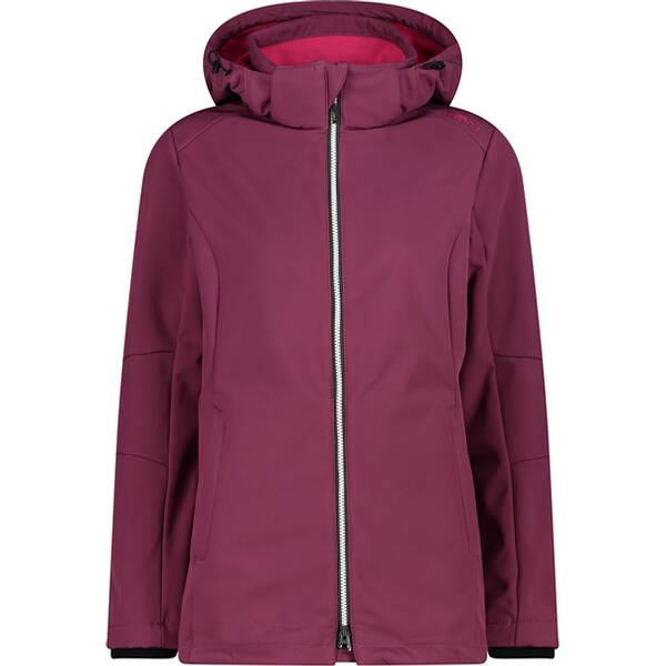 CMP Damen Funktionsjacke WOMAN ZIP HOOD SOFTSHELL LONG JACKET von CMP