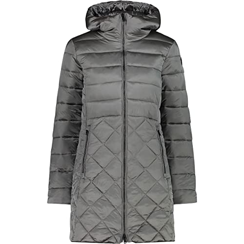 CMP Damen Hooded Nylon Long Parka, grau, 42 von CMP