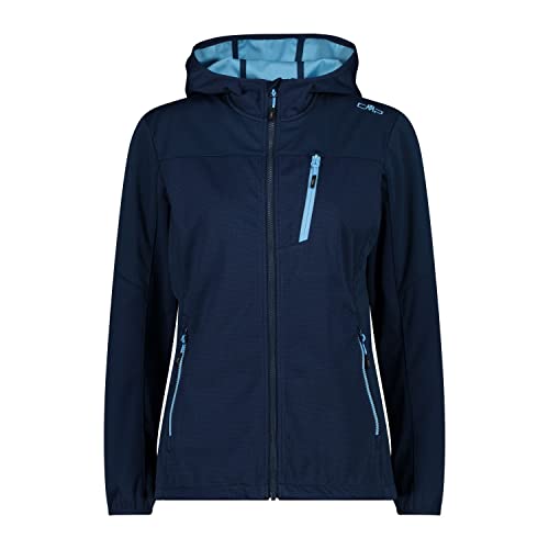 CMP Damen Jaquard Softshelljacke mit Kapuze - 38 von CMP