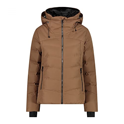 CMP Damen Hoodie Jacke, camel, 40 von CMP