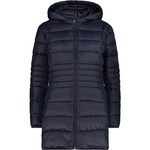 CMP Damen Hoodie Parka, black blue, 40 von CMP