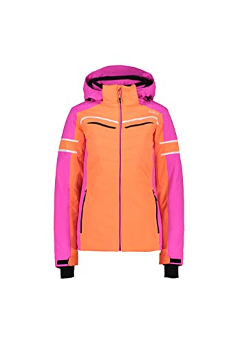 CMP Damen Hoodie Zip Jacke, Flamingo Fluo, 40, 31W0216 von CMP