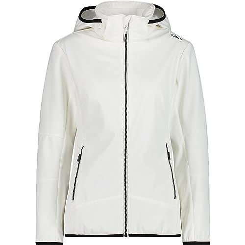 CMP Damen Softshelljacke WOMAN JACKET ZIP HOOD bianco 42 von CMP