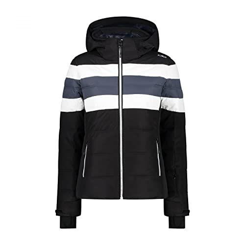 CMP Damen Hoodie Zip Jacke, nero, 40 von CMP