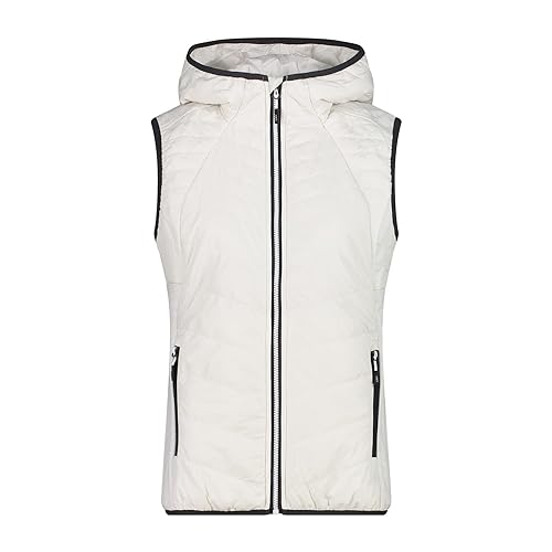 CMP Damen Hybrid Hoodie Weste, b.co Gesso, 38 von CMP