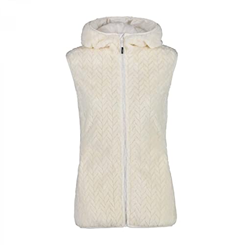 CMP Damen Jacquard Vest Jaquard highloft Weste, B. Co Kreide, 54 von CMP