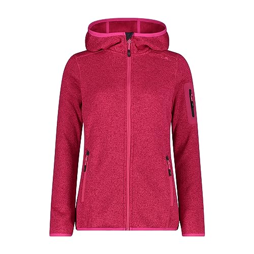 CMP - Damenjacke mit fester Kapuze, Fuxia-Anthrazit, XL von CMP