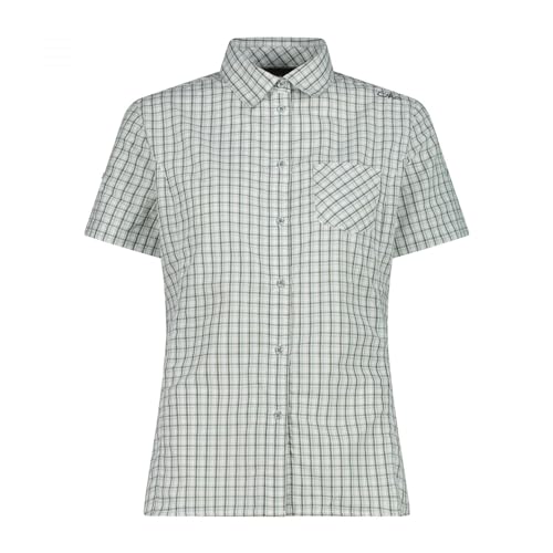 CMP Damen Camicia Maniche Corte Da Donna Poloshirt, B.co-Jade-Salbei, 36 von CMP