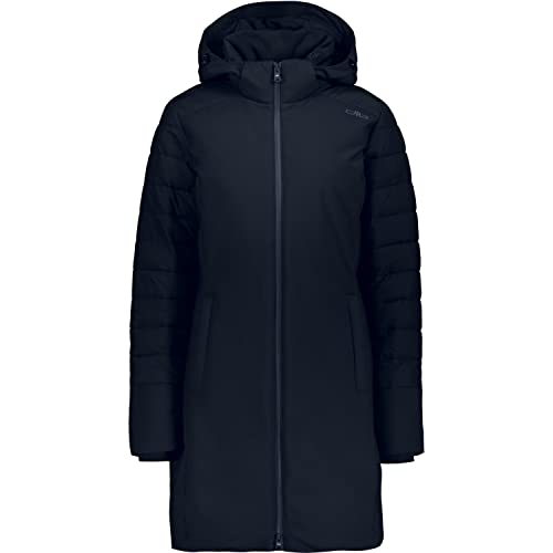 CMP Damen Light Softshell Hoodie Jacke, Black Blue, 42 von CMP