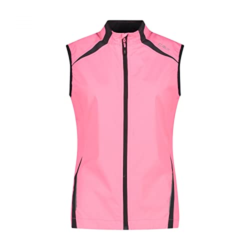 CMP Damen Lightweight and Windproof Vest Weste, Pink Fluo, 44 von CMP