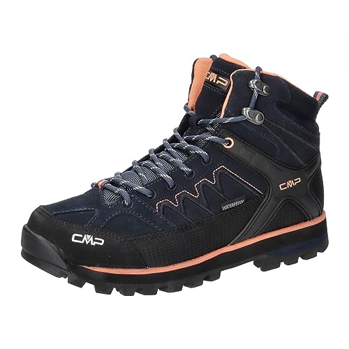 CMP Damen Moon Mid Wmn Trekking Wp-31q4796 Walking Shoe, Blue Ink Sunrise, 36 EU von CMP