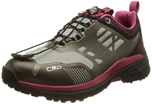 CMP Damen POHLARYS Low WMN WP Hiking Shoes Walking Shoe, Grey-Sangria, 42 EU von CMP