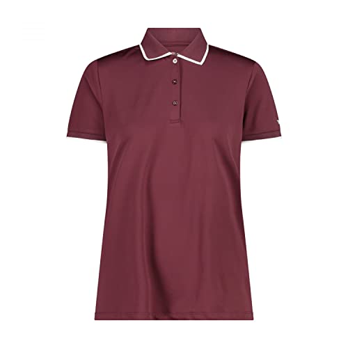 CMP Damen Polo T-Shirt, Plum, 46 von CMP