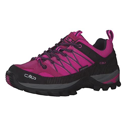 CMP Damen Rigel Low WMN Trekking Shoe WP Wanderschuh, PINK Fluo-B.Blue, 36 EU von CMP