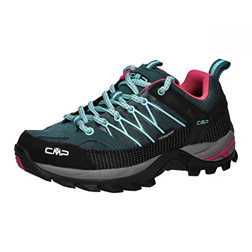 CMP Damen Rigel Low Wmn Trekking Wp Walking Shoe, Deep Lake-Acqua, 36 EU von CMP