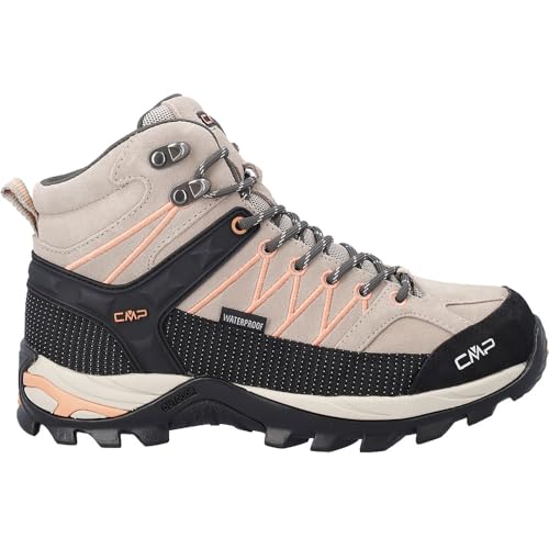 CMP Damen Rigel Mid Wmn Trekking Shoes Wp Wanderschuh, Sabbia Salmone, 38 EU von CMP