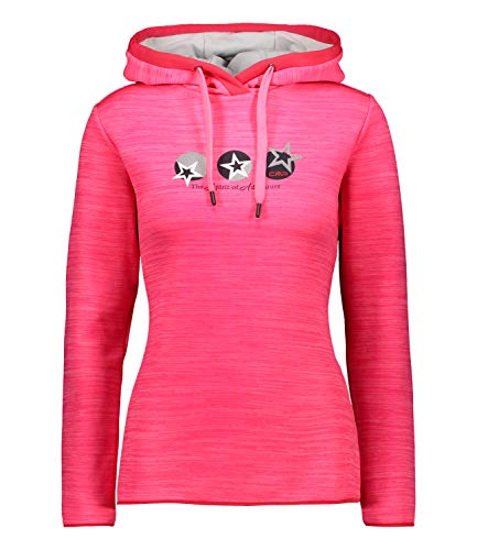 CMP Damen Skipullover Sweatshirt Kapuze 30E2466, Farbe:Rosa, Artikel:-B408 pink Fluo Melange, Größe:S von CMP