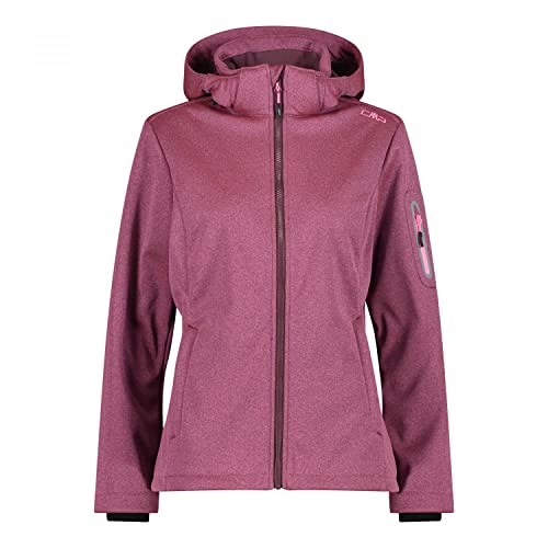 CMP Damen Soft Melange Jacke, pink fluo mel., 38 von CMP