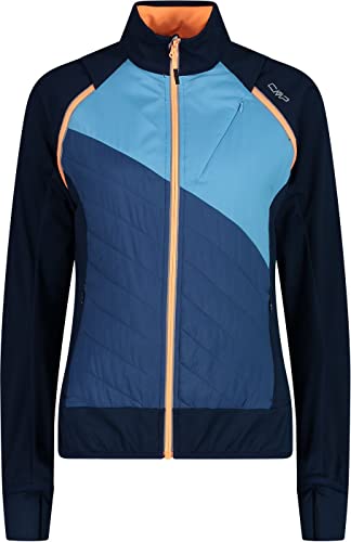 CMP Hybride Damenjacke mit abnehmbaren Ärmeln, mn blue-dusty blue,40 von CMP