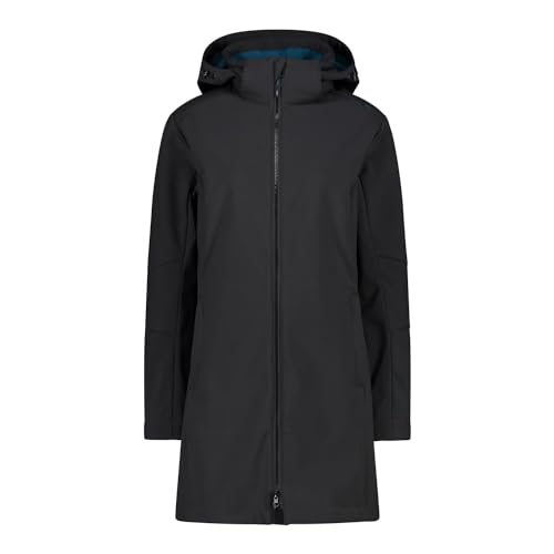 CMP Damen Softshell Parka, Antracite-deep Lake, 38 von CMP