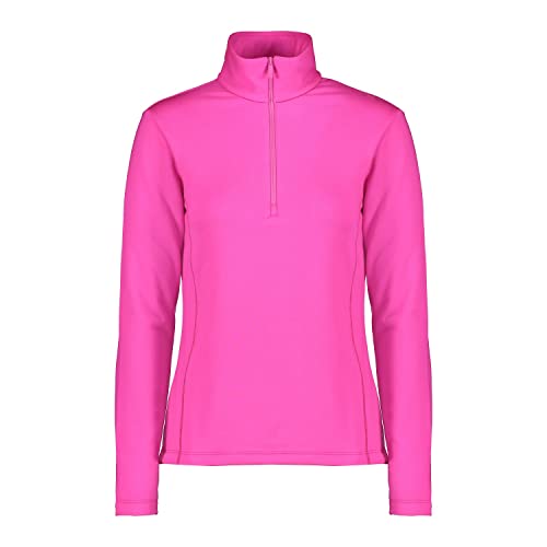 CMP Damen Stretch Fleece Longsleeve, Purple Fluo, 38 von CMP