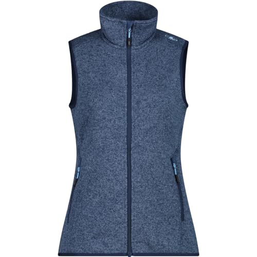 CMP Damen Strick Fleece Weste, Blue-Cielo, 36 von CMP