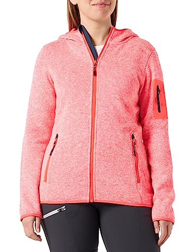 CMP Damen Strickfleece red fluo-bianco 36 von CMP