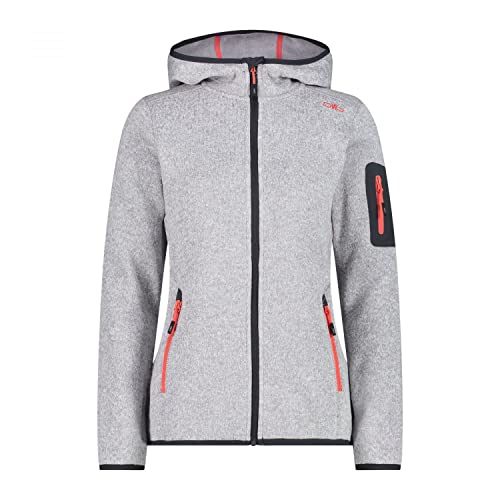 CMP Damen Strickfleecejacke mit Kapuze 3H19826 S23 44 grau CMP Damen Strickfleecejacke mit Kapuze 3H19826 S23 44 grau von CMP