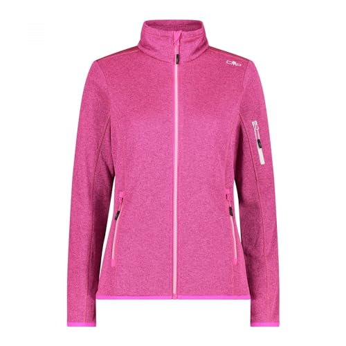 CMP Damen Strickjacke Knit-Tech Jacke, Fuxia-Lighter, 48 von CMP