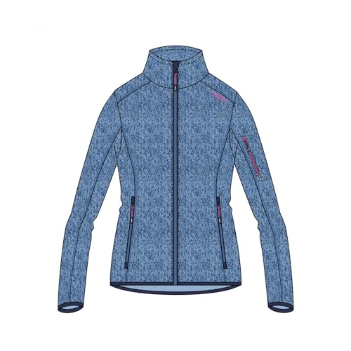 CMP Damen Strickjacke Knit-Tech Jacke, Provence-Sky, 48 von CMP