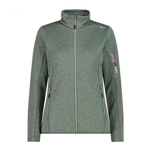 CMP Damen Strickjacke Knit-Tech Jacke, Salbei-Jade, 40 von CMP