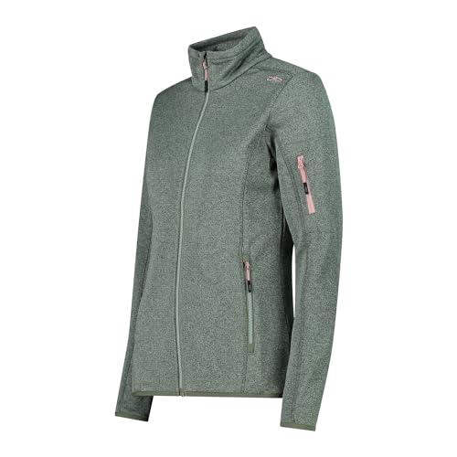 CMP Damen Strickjacke Knit-Tech Jacke, Salbei-Jade, 42 von CMP