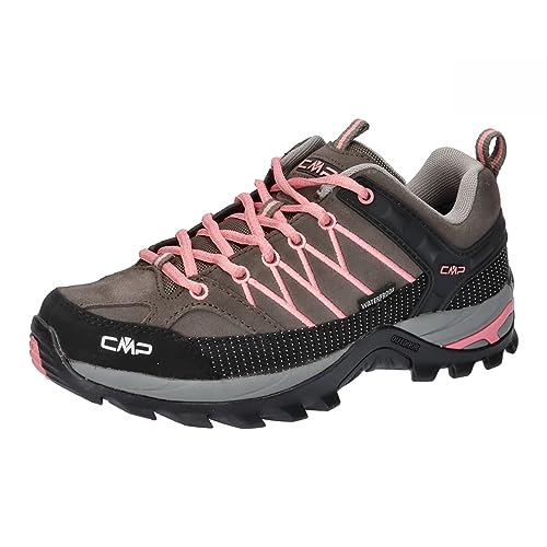 CMP Rigel Low Wmn Trekking Shoes Wp Damen Wanderschuhe, Braun Pfirsichrosa Fango Pesca, 38 EU von CMP
