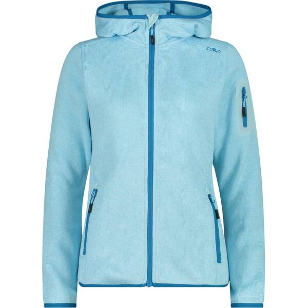 CMP Damen Unterjacke Kapuzen Fleecejacke Strick von CMP