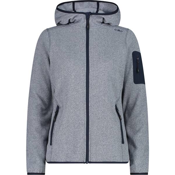 CMP Damen Unterjacke Kapuzen Fleecejacke Strick von CMP